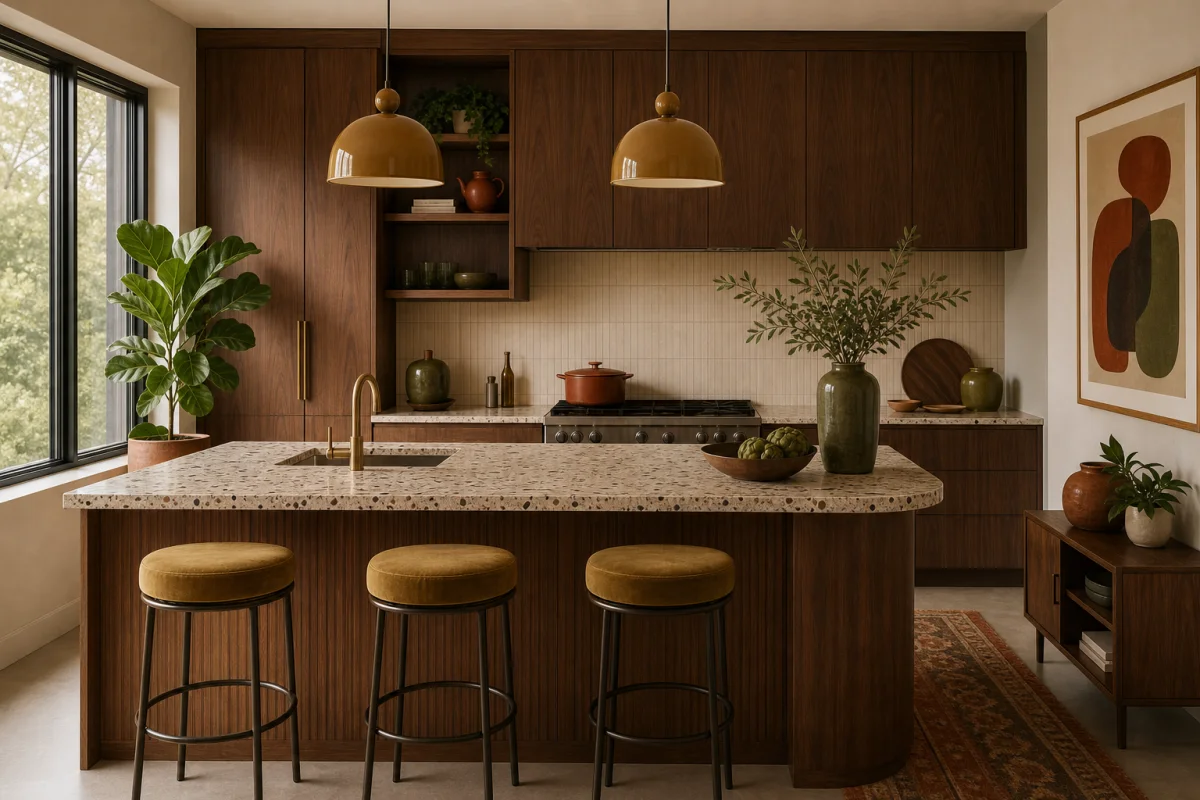 70s Interior Design Kitchen interior