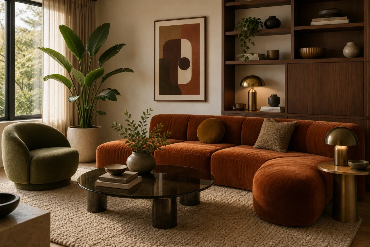 Soft Retro interior color palette