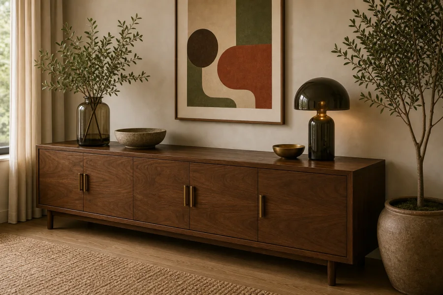 Walnut sideboard for 70s dining room