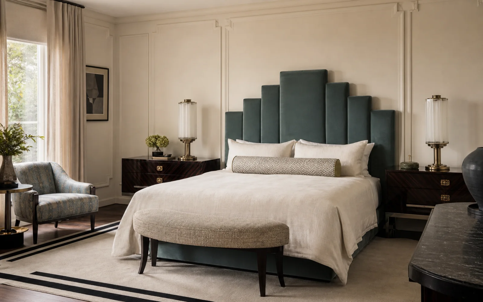 Art Deco styled corner