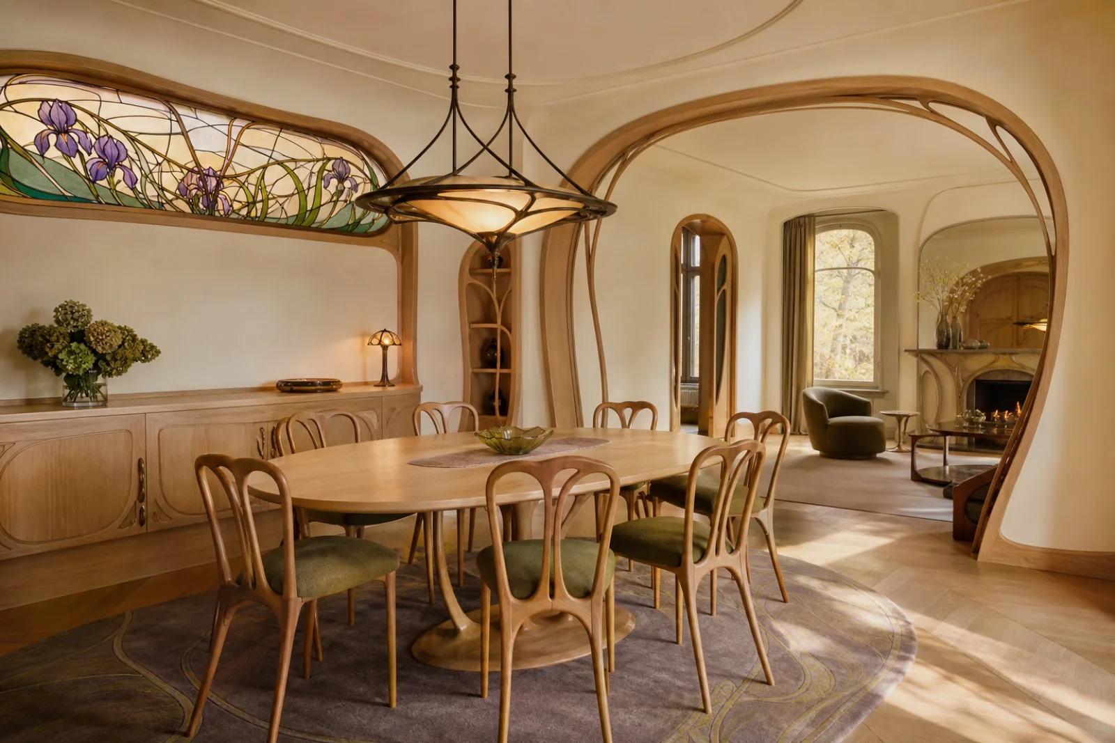 Art Nouveau Dining room interior