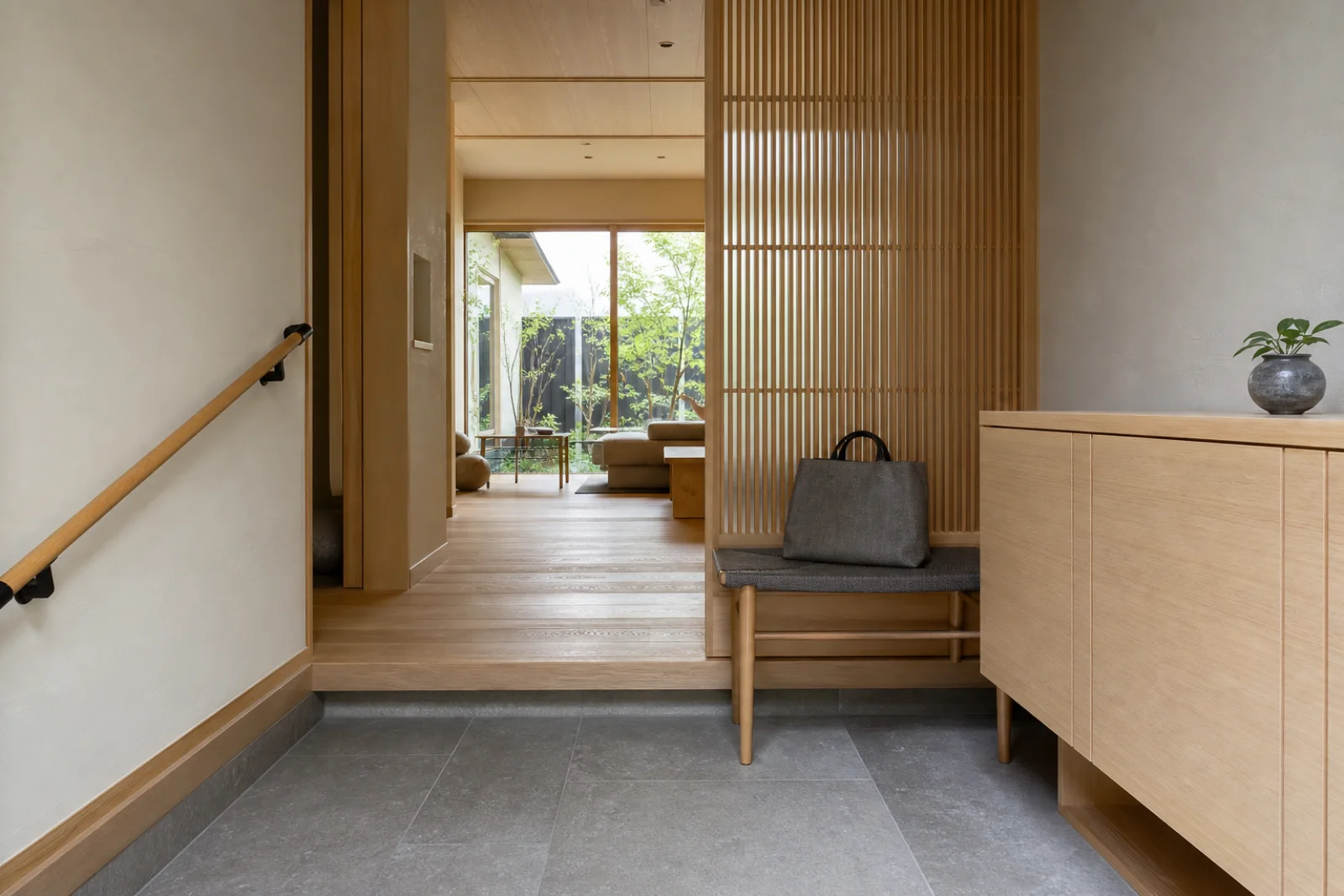 Asian Zen Entryway interior
