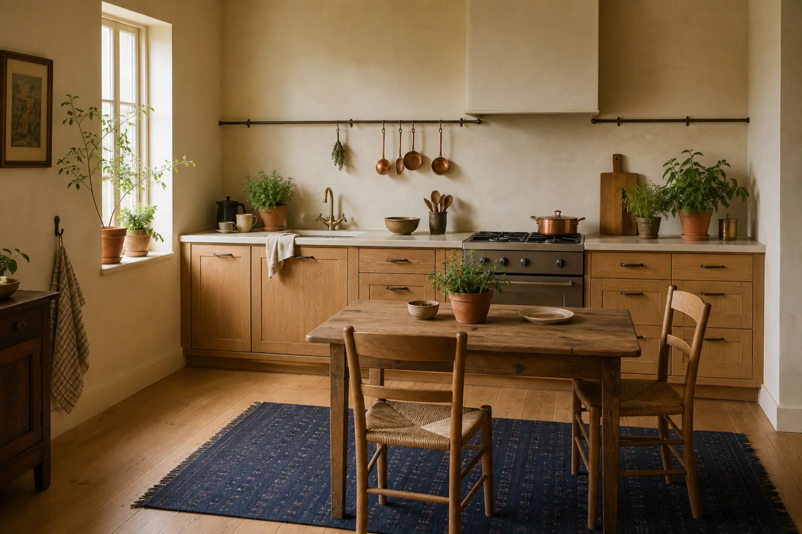 Bohemian kitchen interior