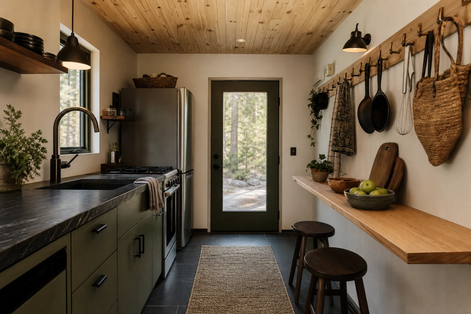 Cabin kitchen interior