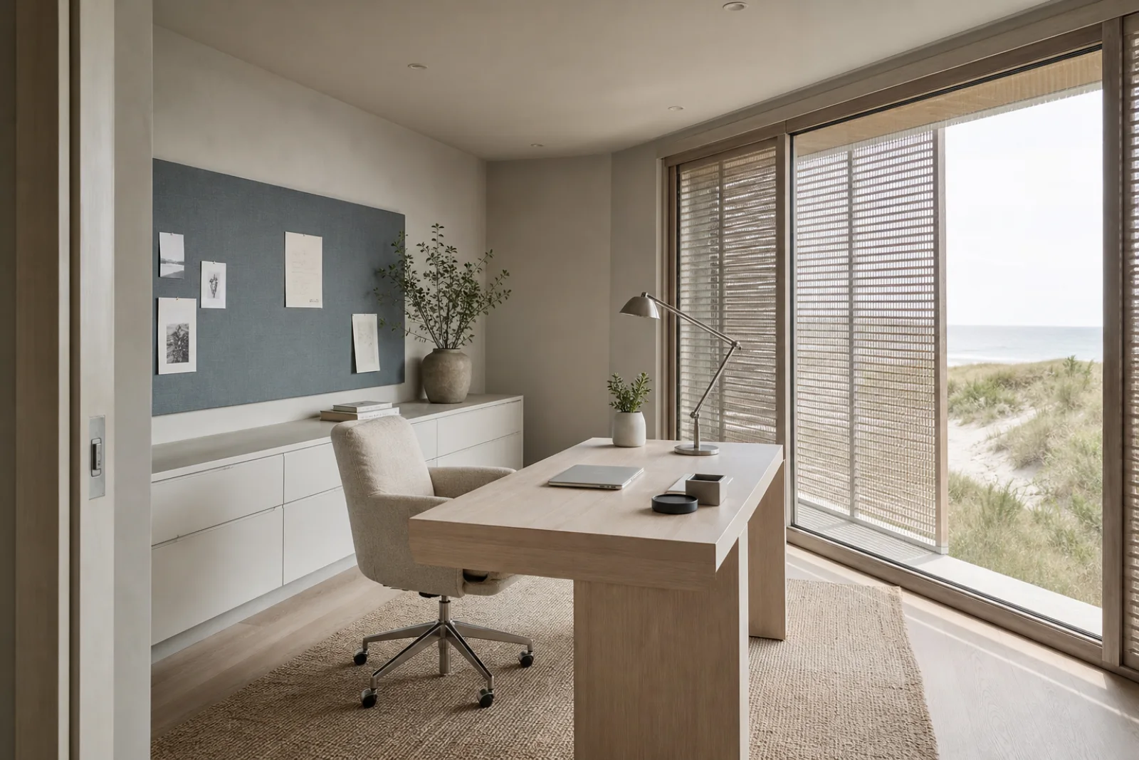 Coastal Home office interior