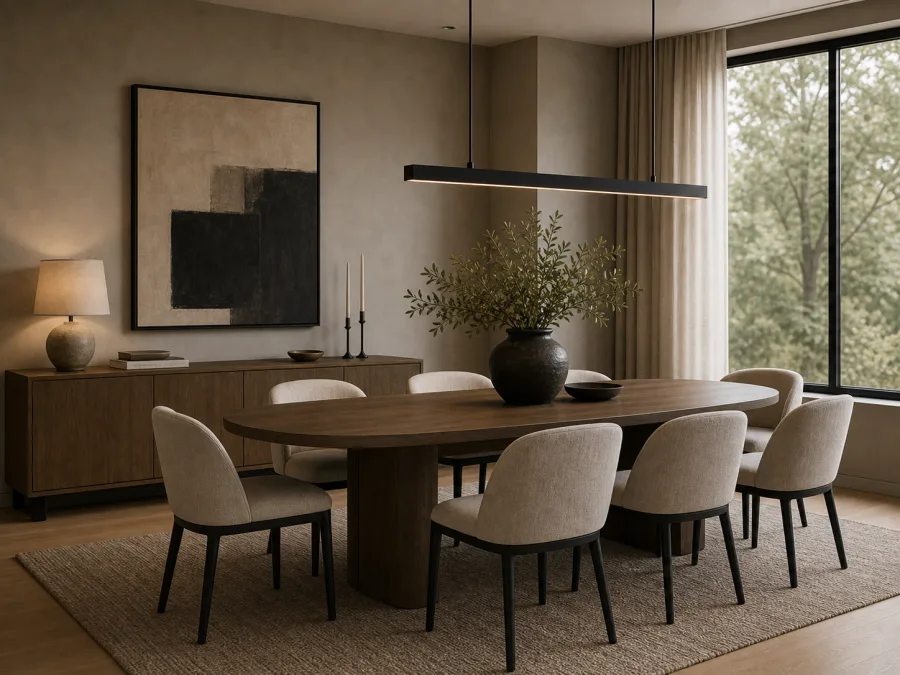 Contemporary Dining room interior