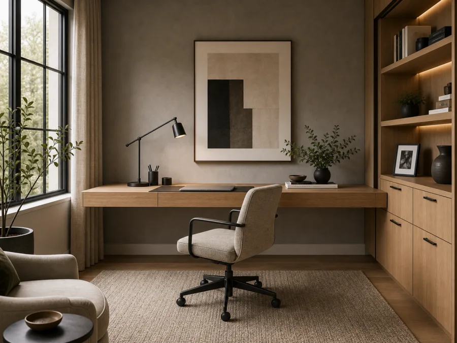 Contemporary Home office interior