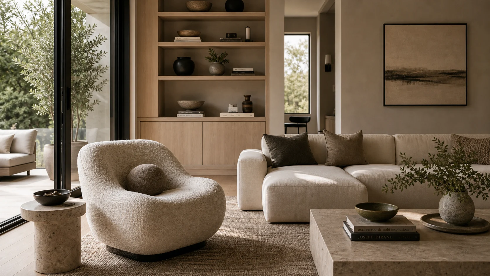 Accent chair moment Contemporary Living Room