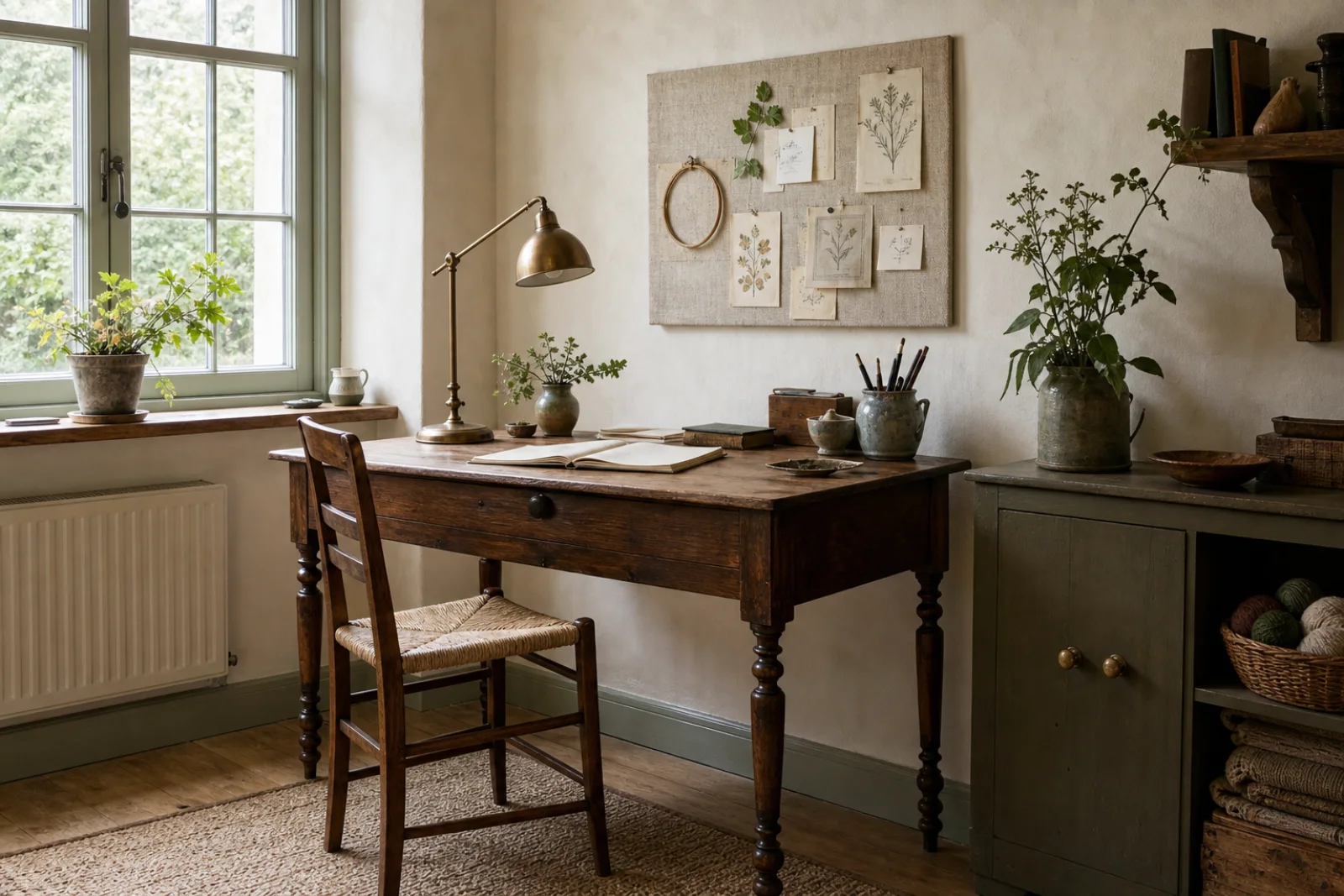 Cottagecore Home office interior