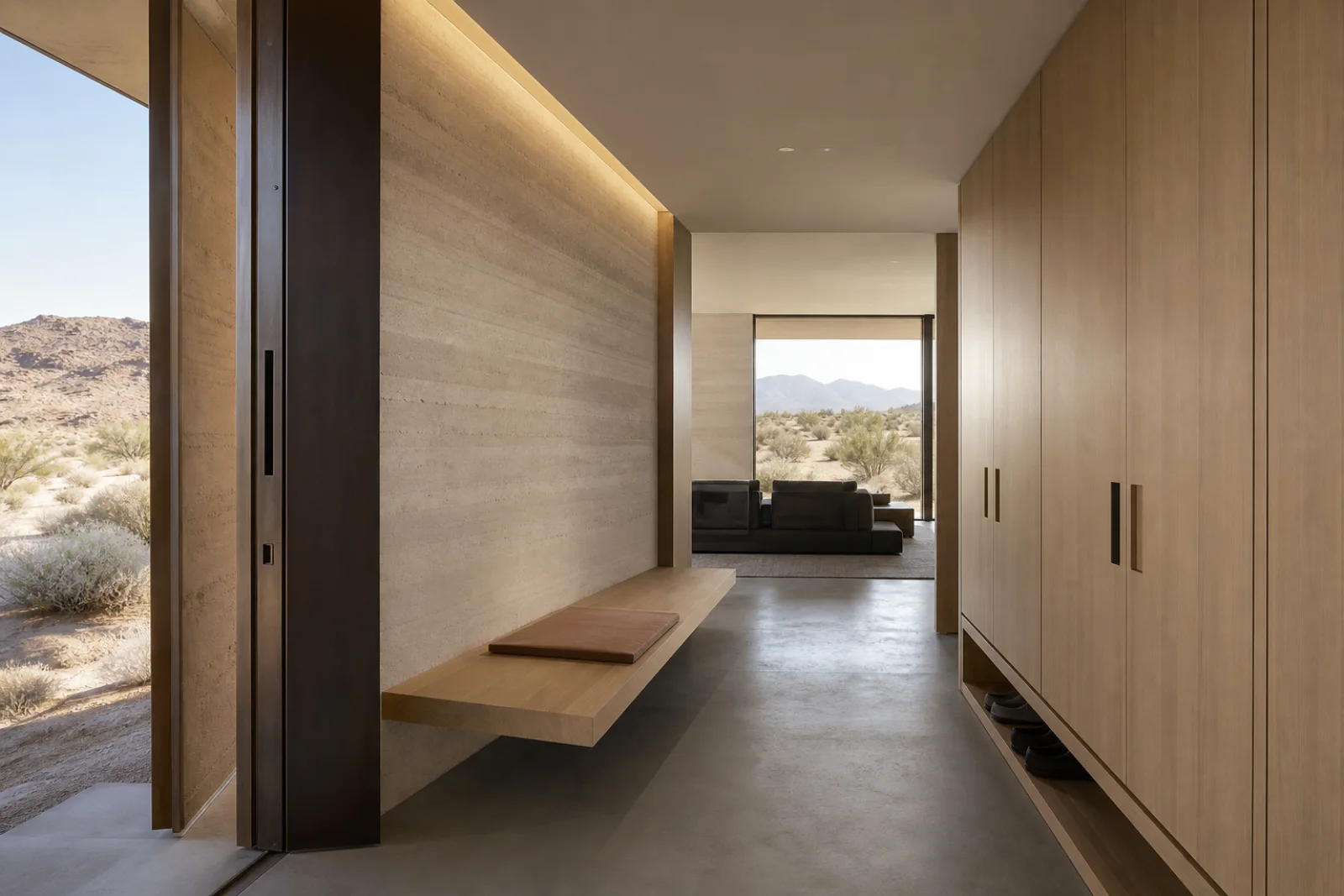 Desert Modern Entryway interior