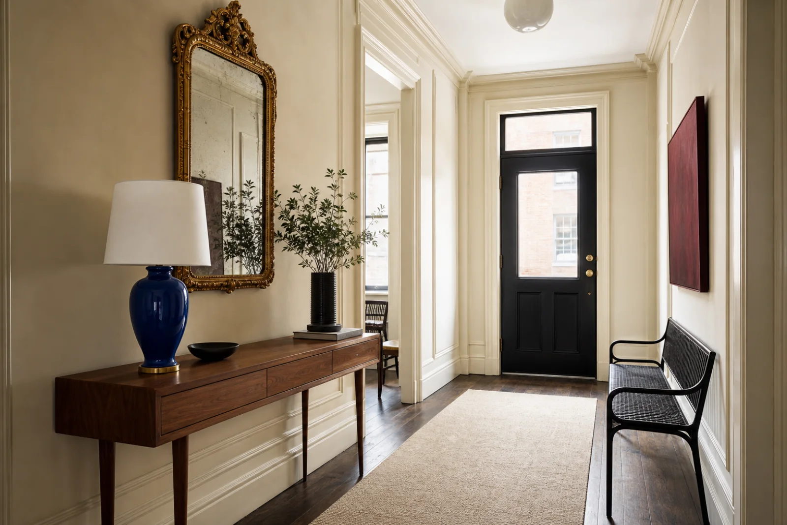 Eclectic Entryway interior