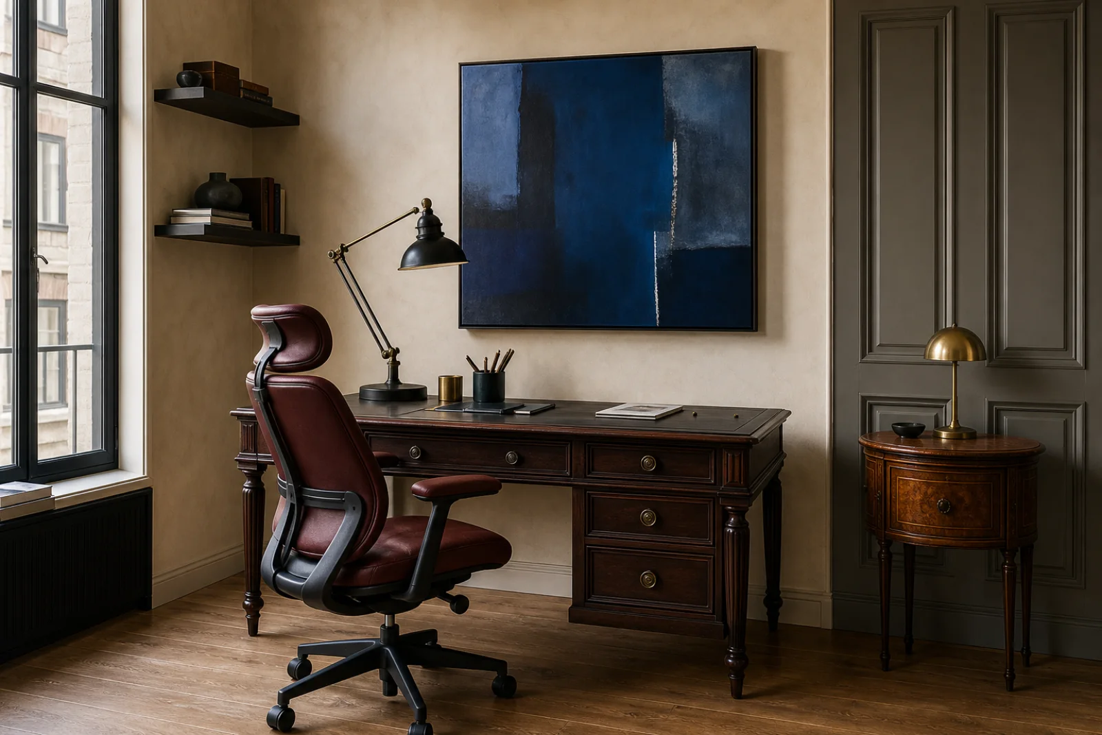 Eclectic Home office interior