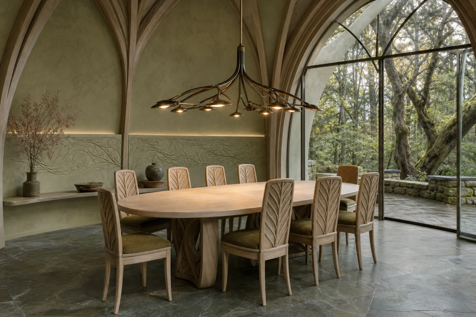 Elven Fantasy Dining room interior