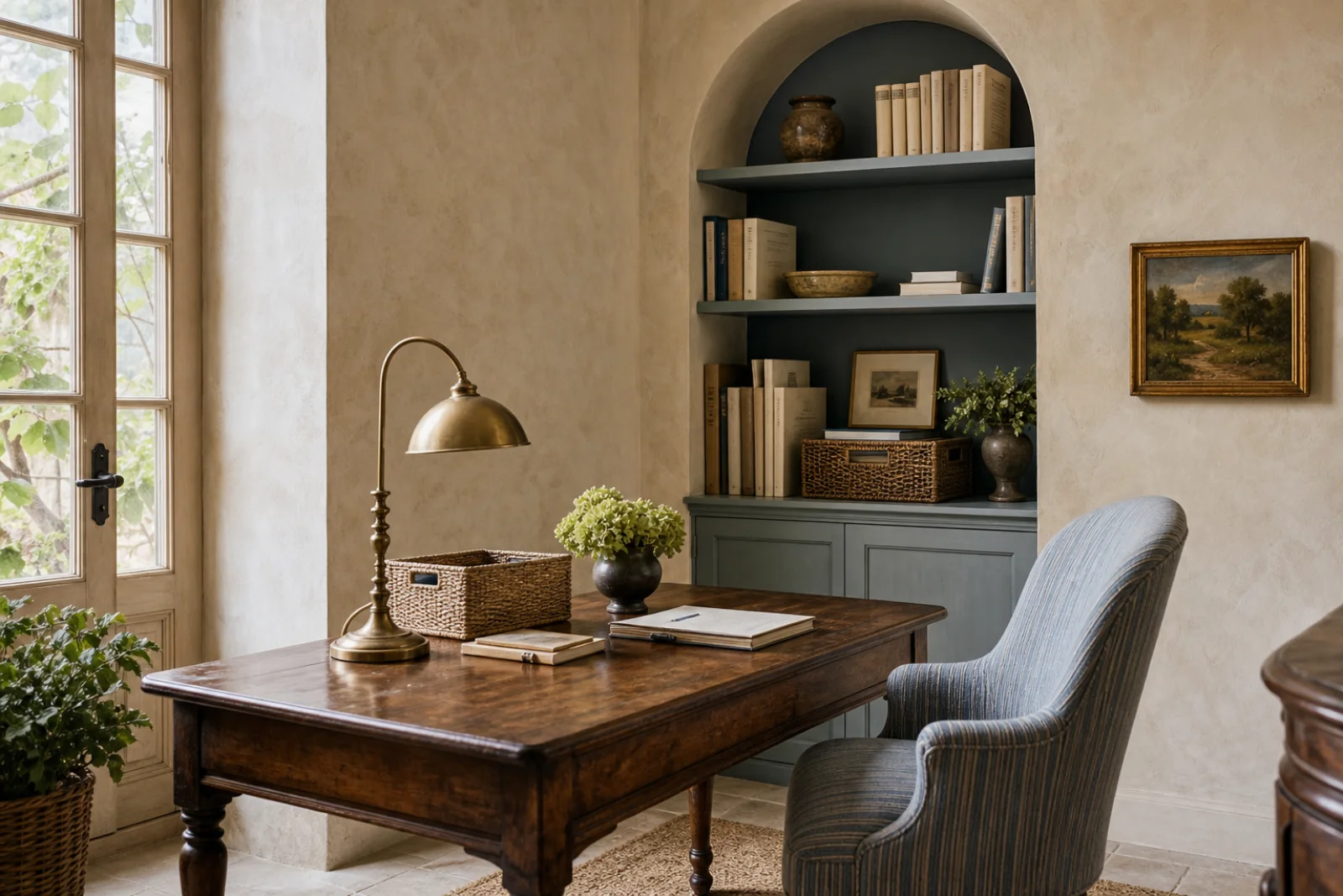 French Country Home office interior