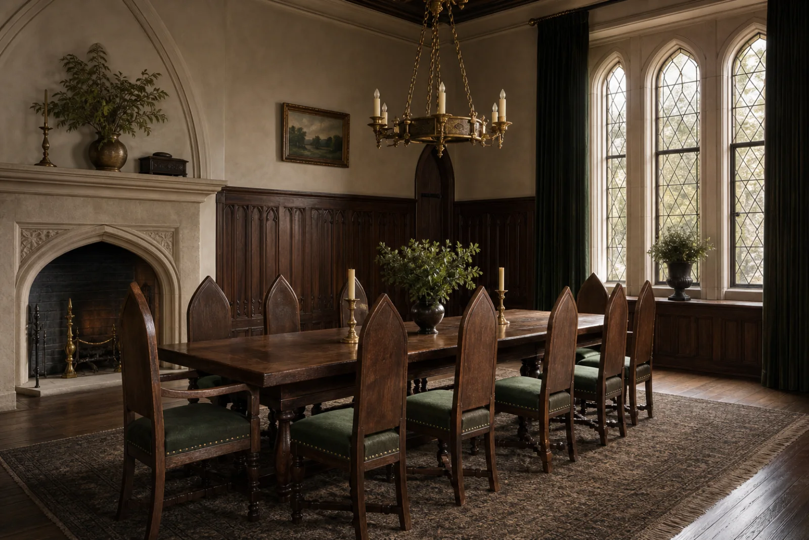 Gothic Dining room interior