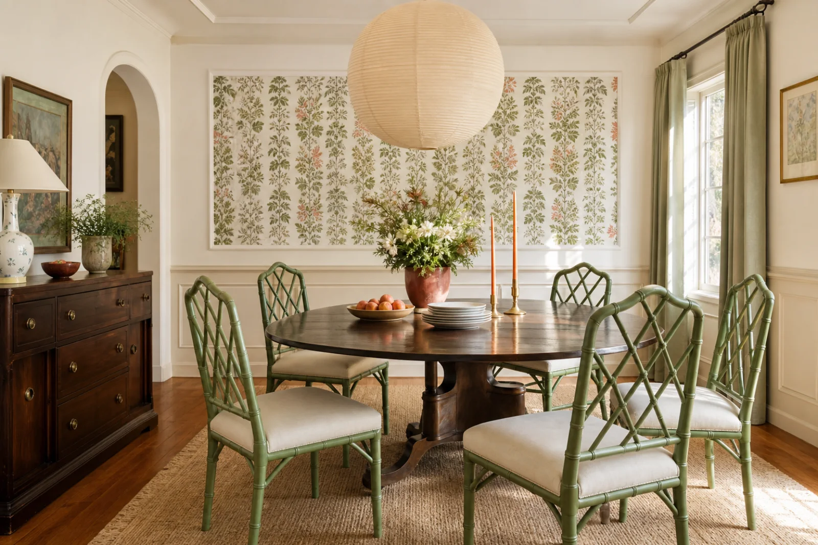 Grandmillennial Dining room interior