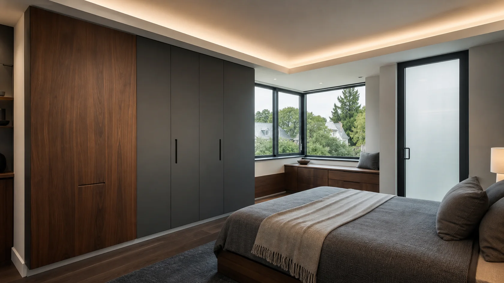 Compact Storage High-Tech Bedroom