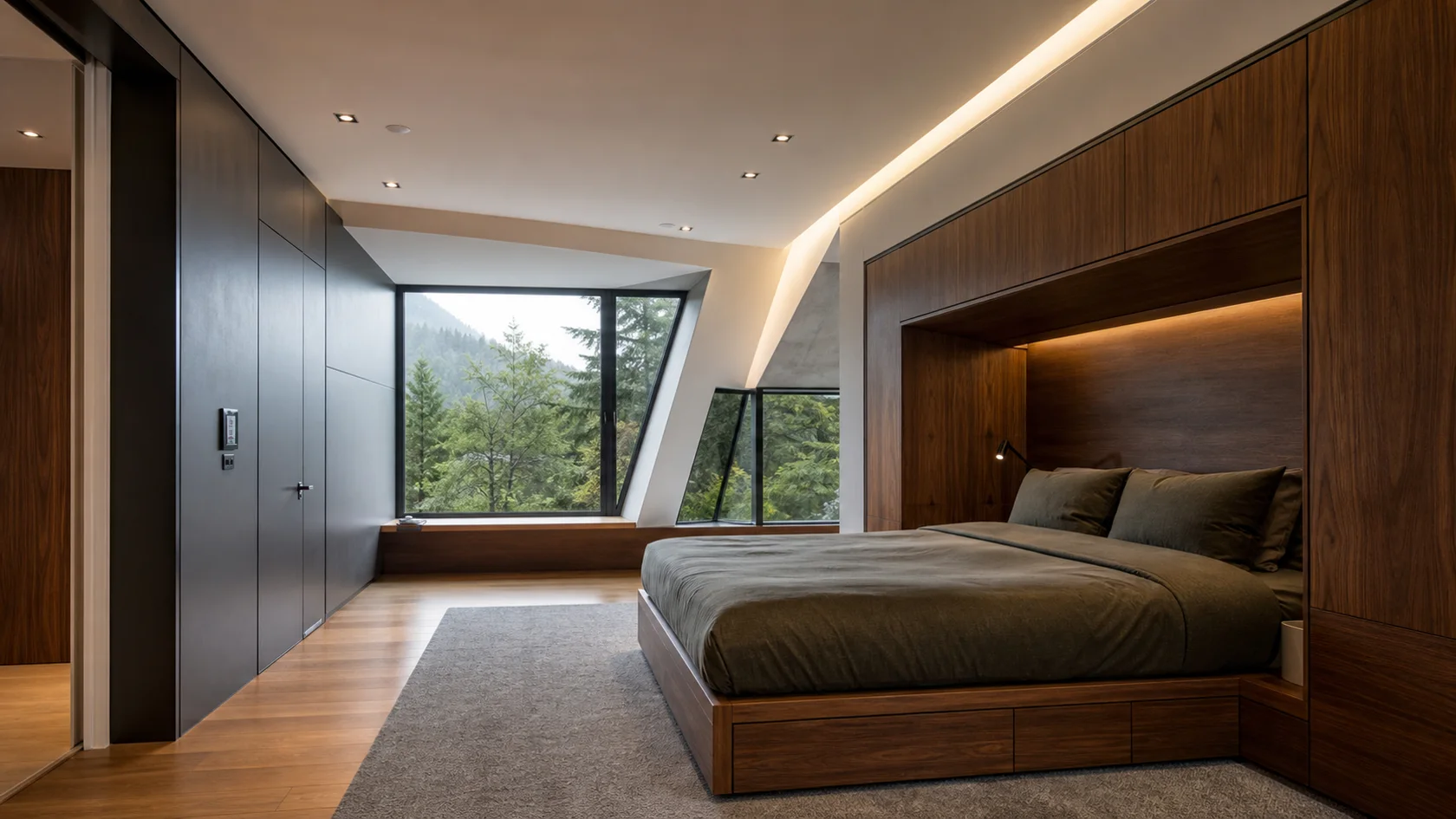 Integrated Bed High-Tech Bedroom