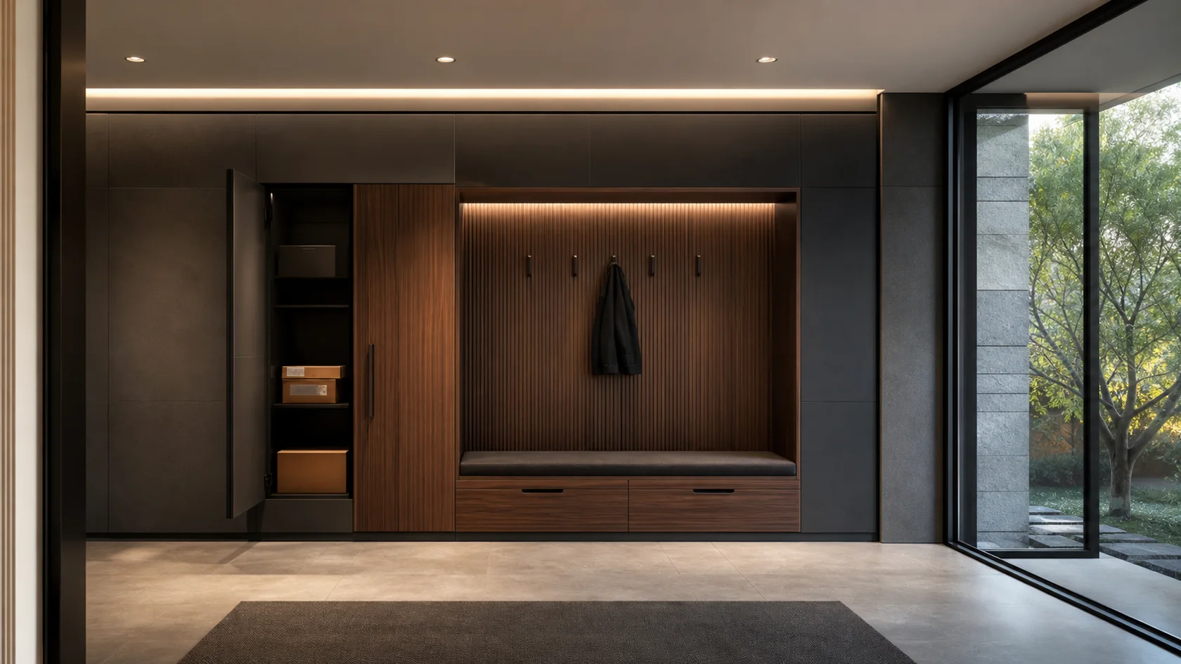 Delivery Storage High-Tech Entryway & Hallway
