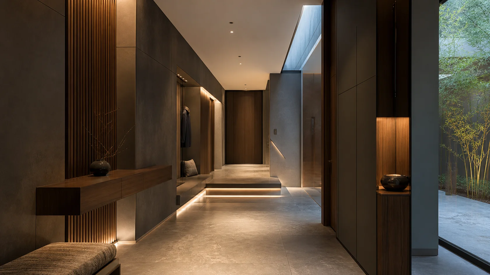 Sensor Hall High-Tech Entryway & Hallway