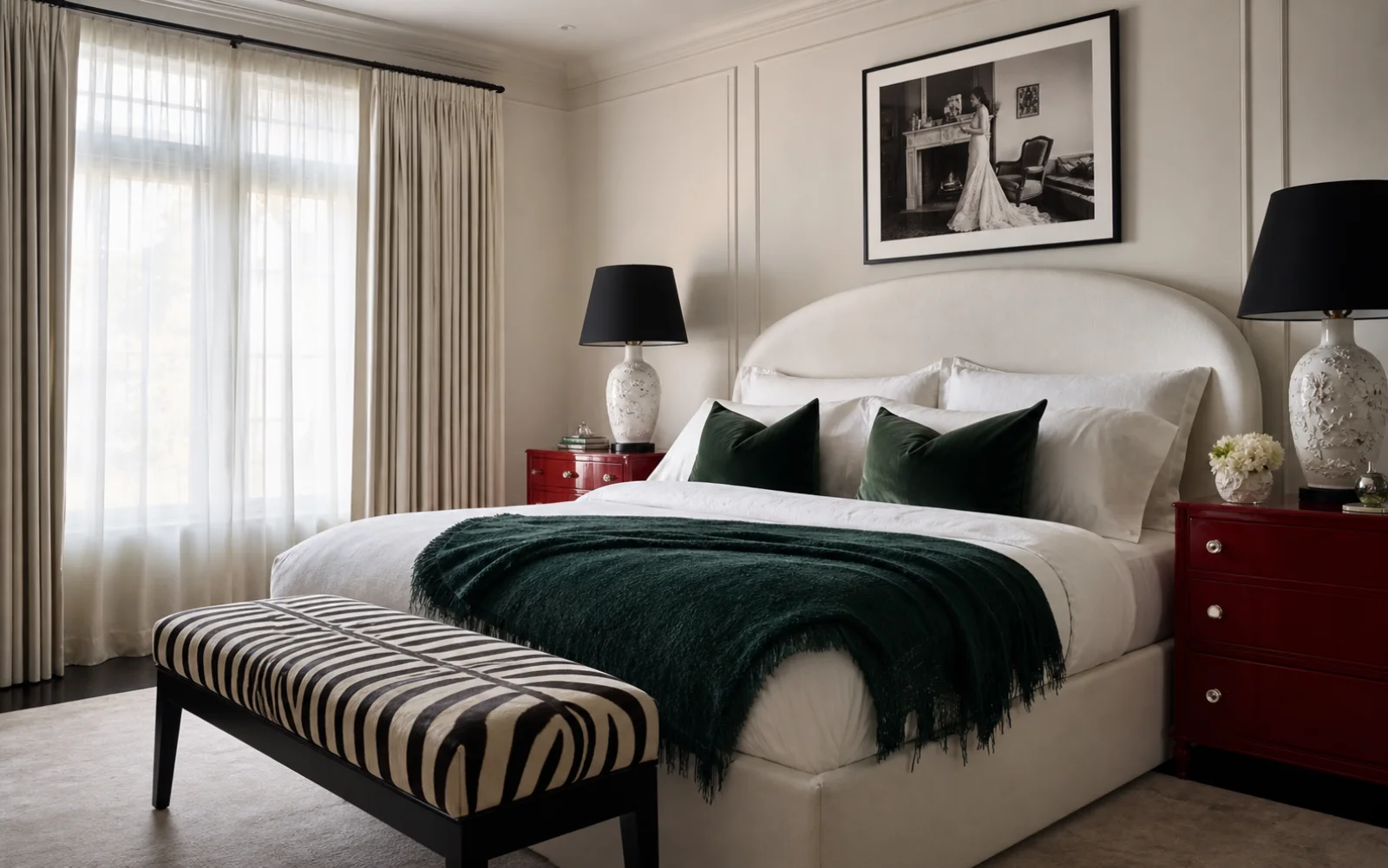 Hollywood Regency styled corner