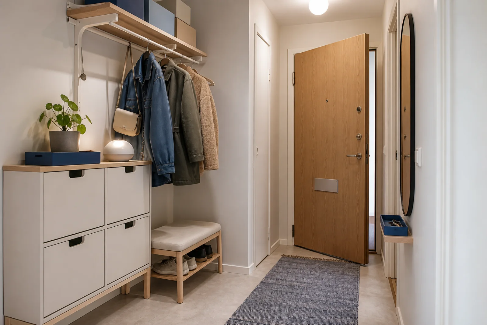 IKEA-Inspired Entryway interior