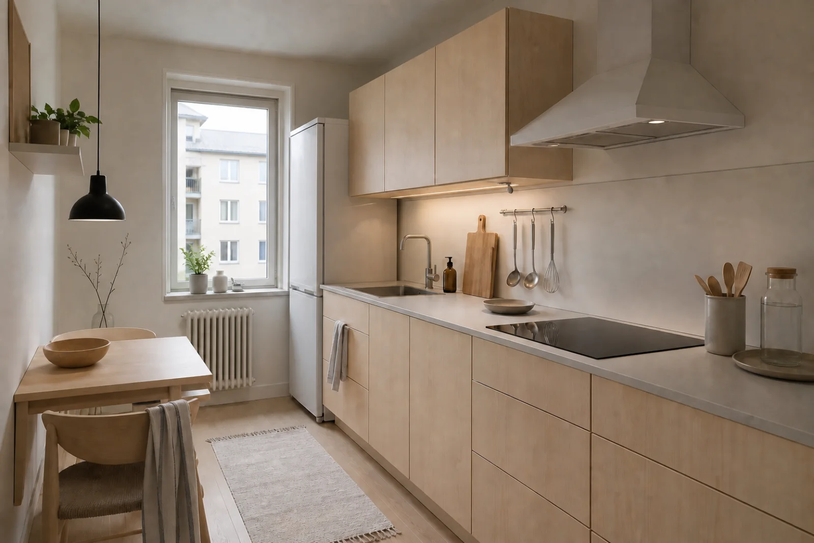 IKEA-Inspired kitchen interior