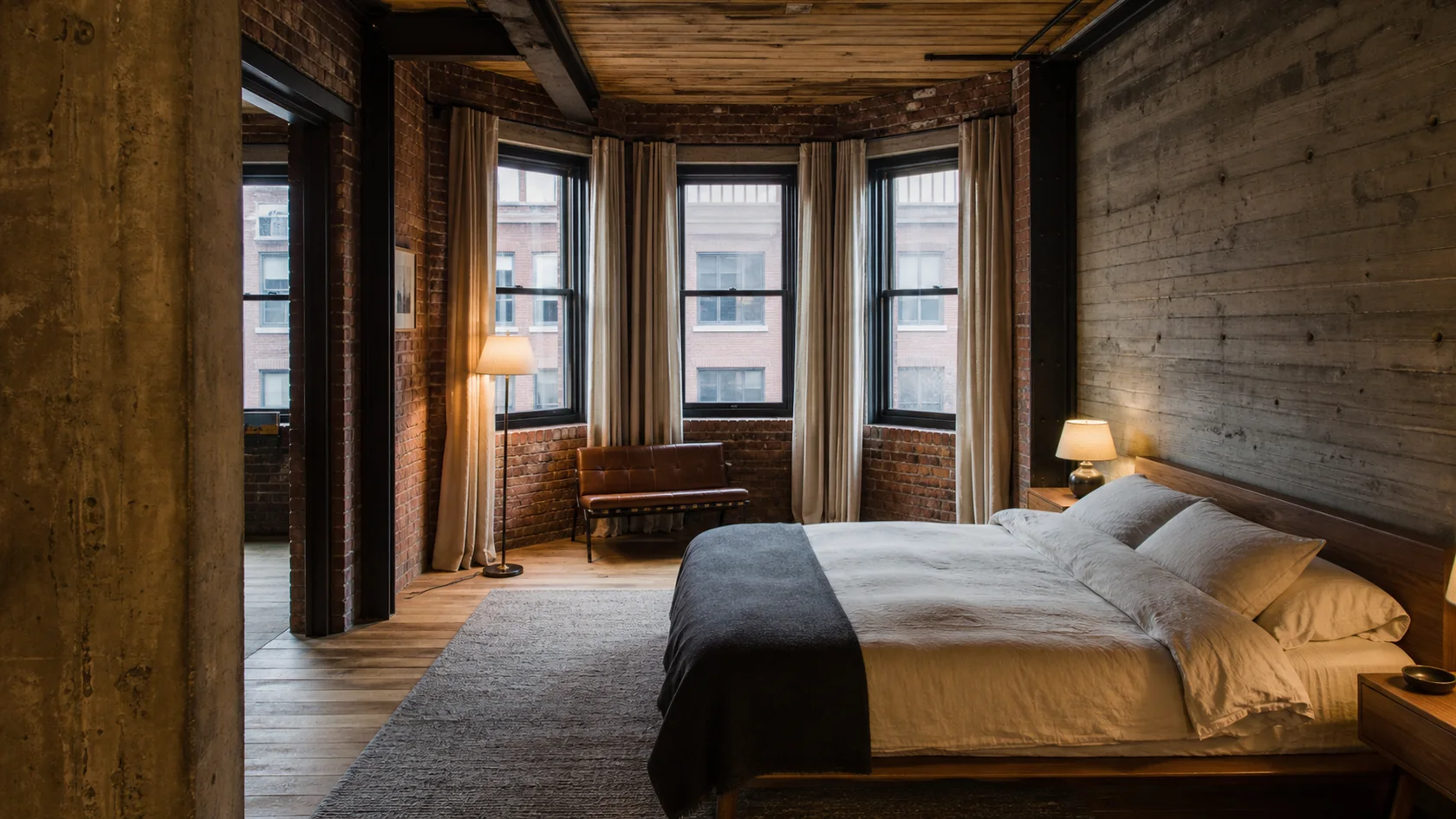 Brick Bay Industrial Bedroom