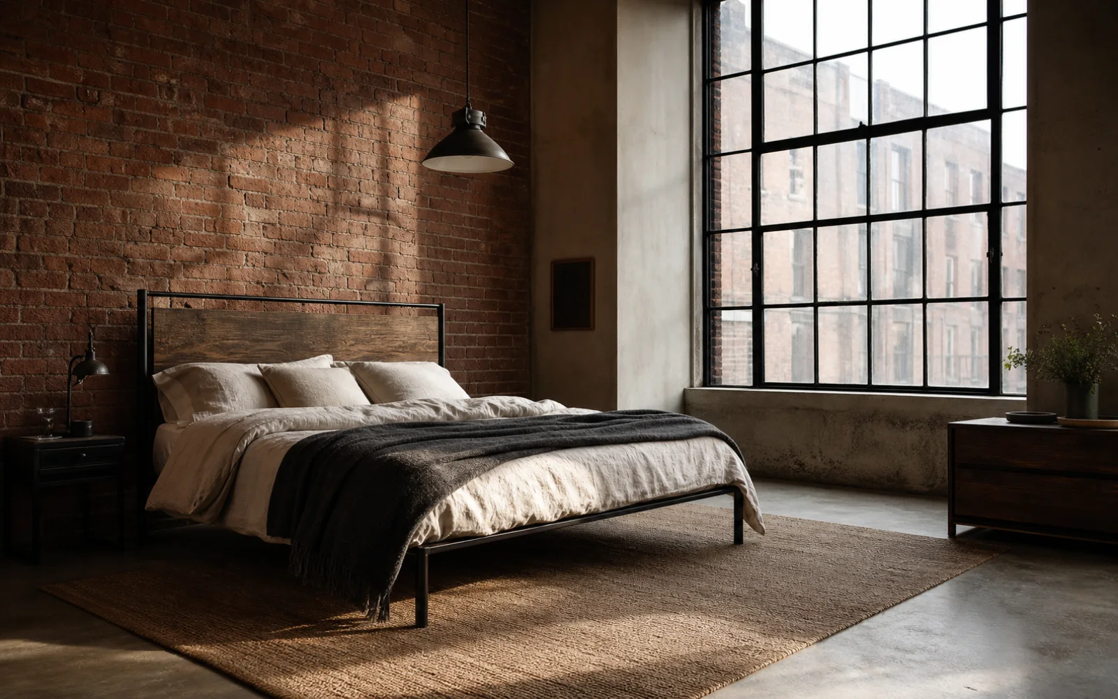 Industrial styled corner