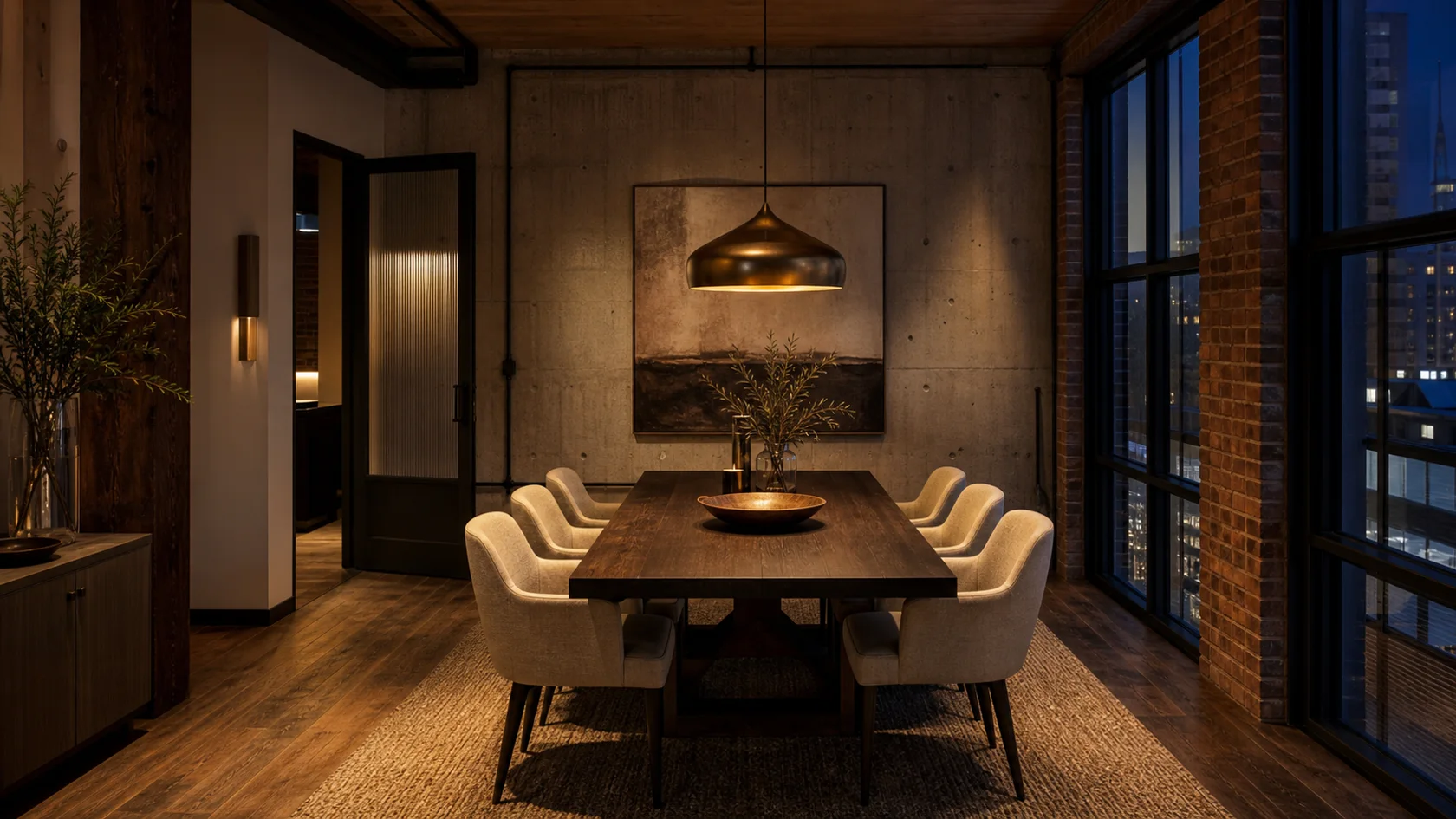 Evening Pendant Industrial Chic Dining Room