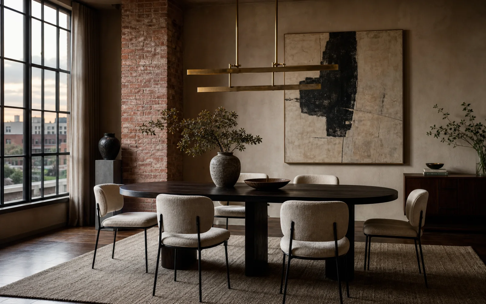 Industrial Chic Dining room interior