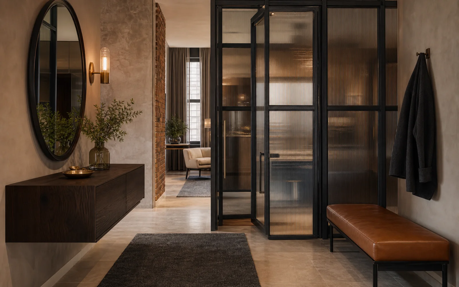 Industrial Chic Entryway interior