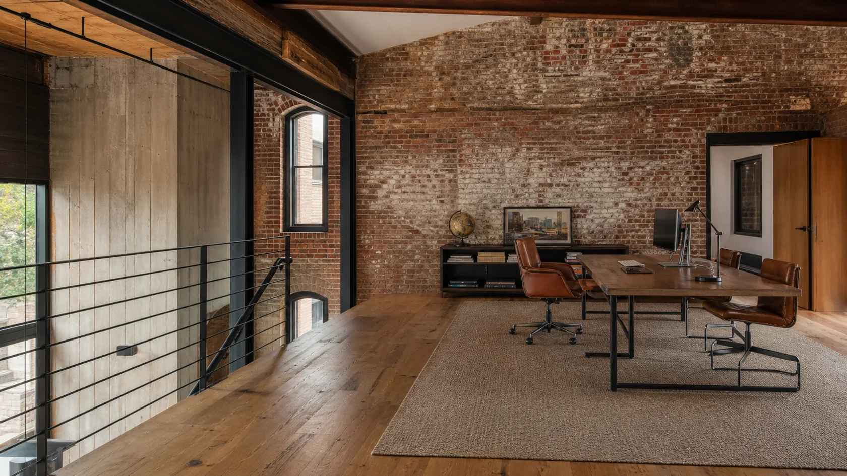 Mezzanine Industrial Home Office