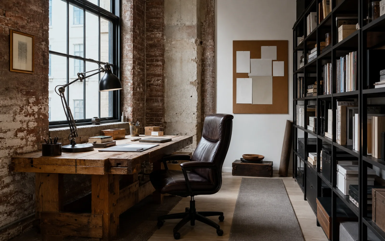 Industrial Home office interior