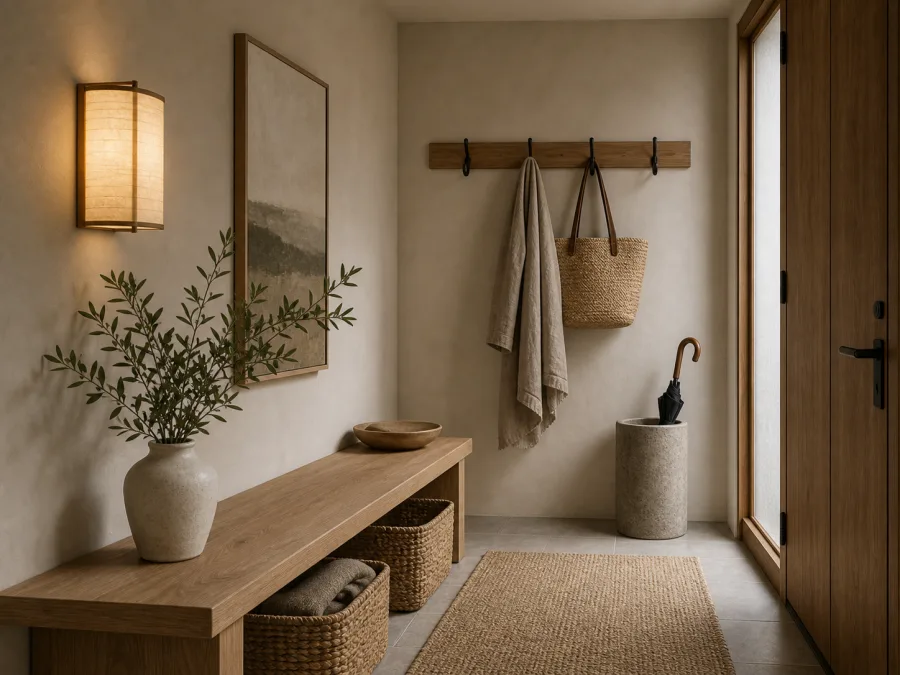 Japandi Entryway interior