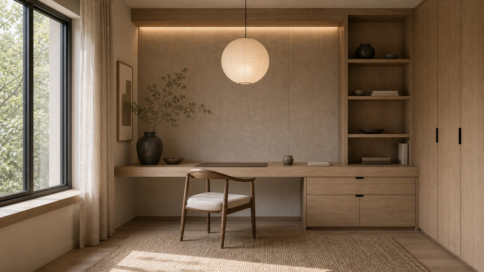 Material system Japandi Home Office
