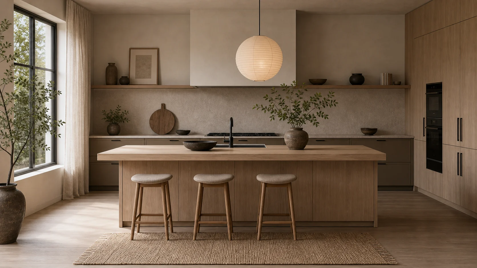 Material system Japandi Kitchen