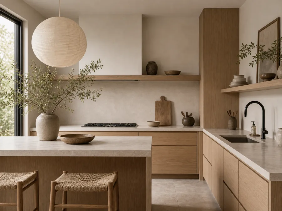Japandi Kitchen interior