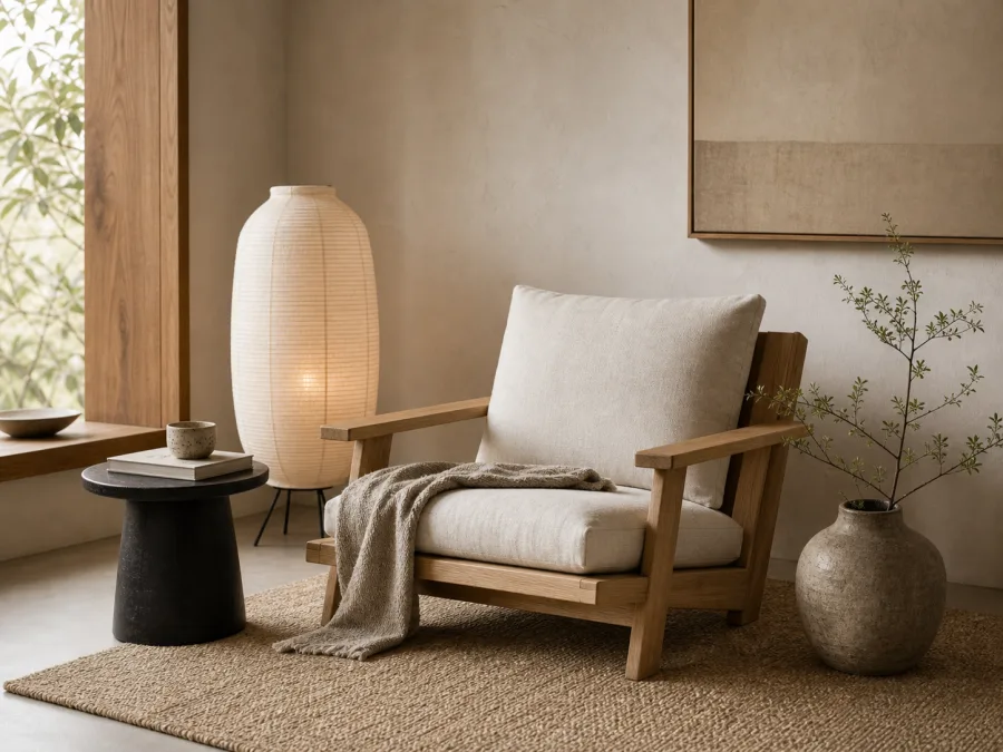 Japandi styled corner