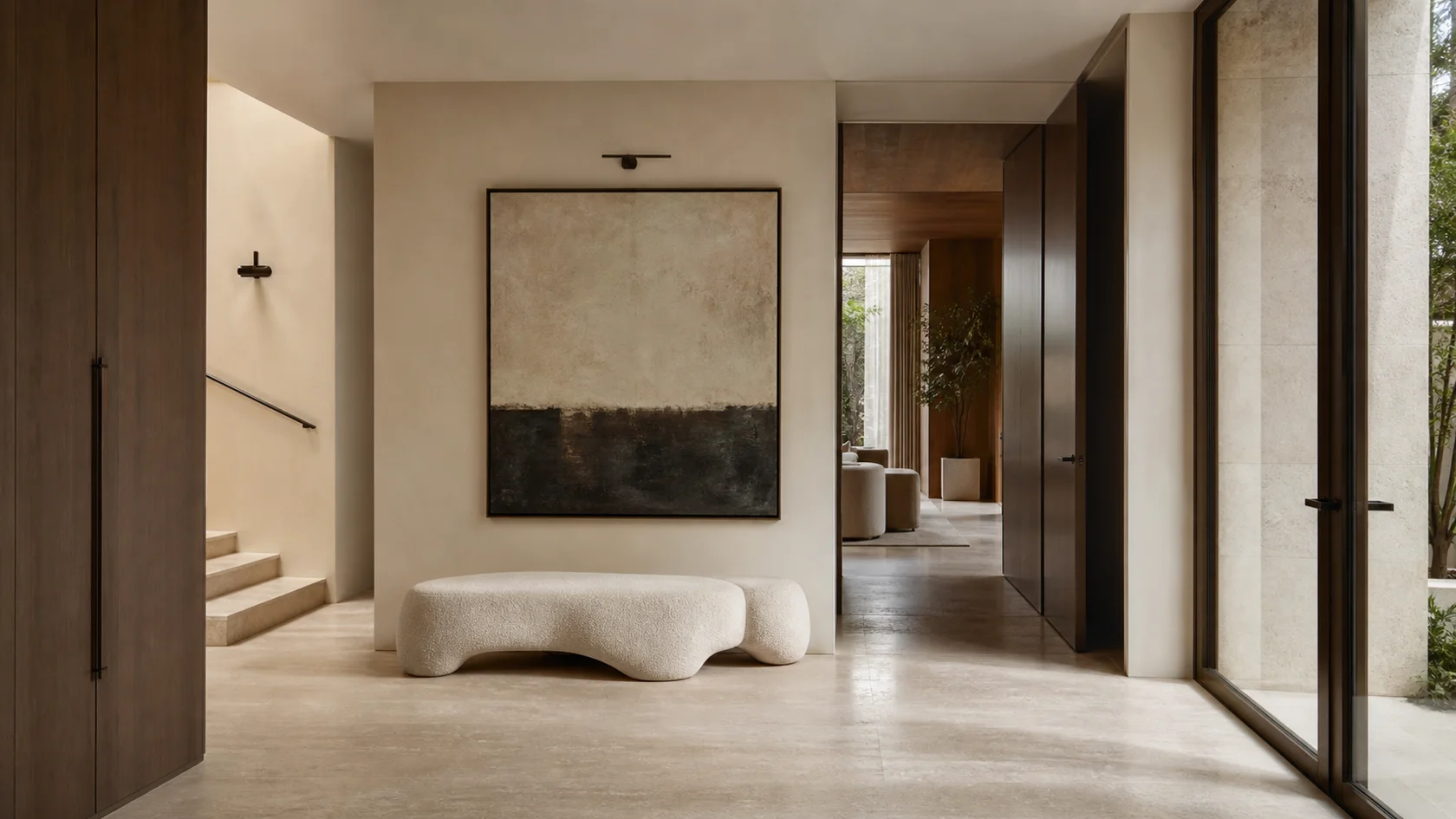 Gallery Foyer Luxe Modern Entryway & Hallway