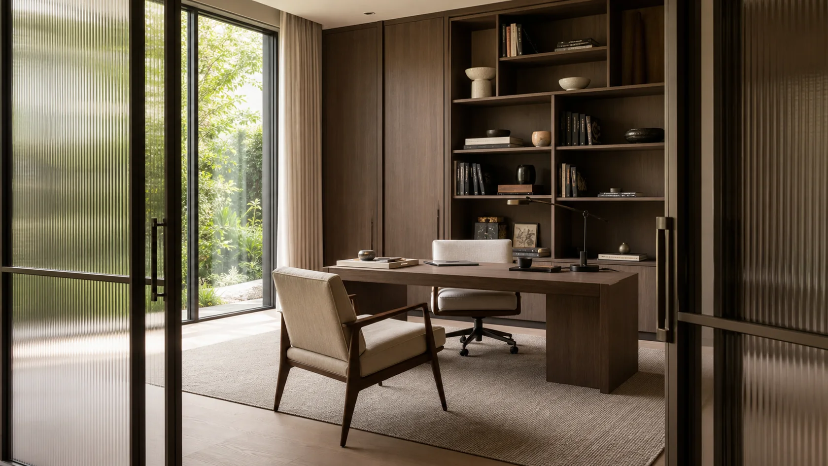 Glass Study Luxe Modern Home Office