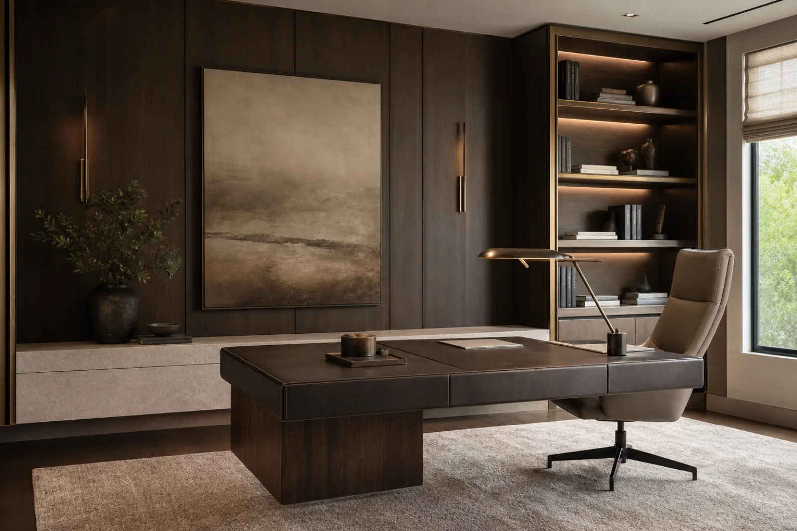 Luxe Modern Home office interior