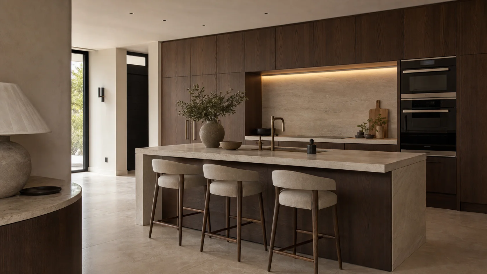 Dark Timber Luxe Modern Kitchen