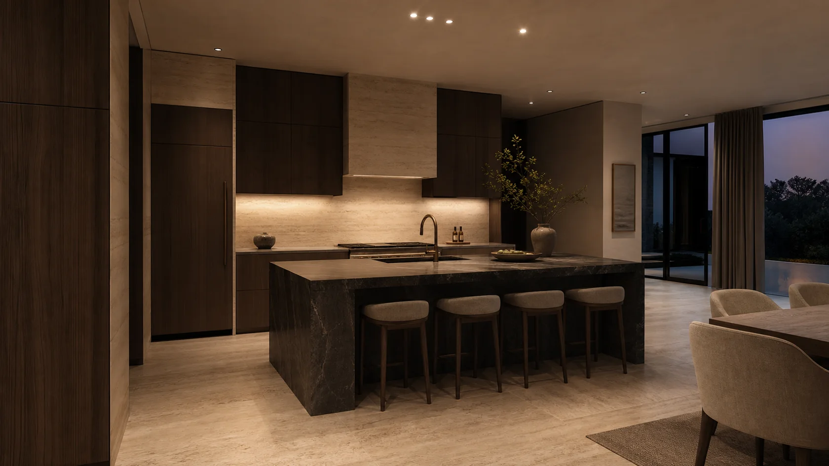 Evening Luxe Modern Kitchen