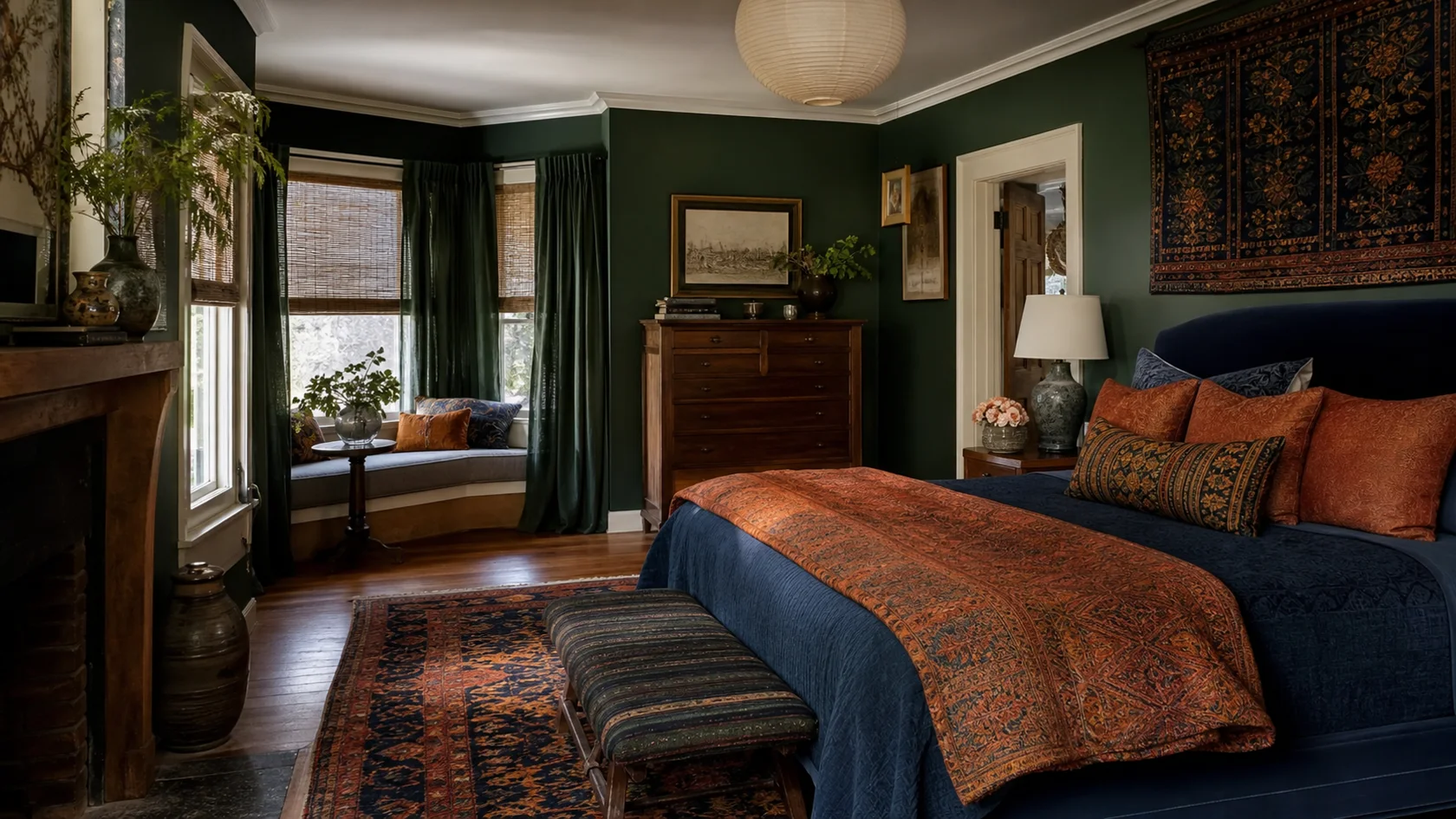 Collected Textiles Maximalist Bedroom