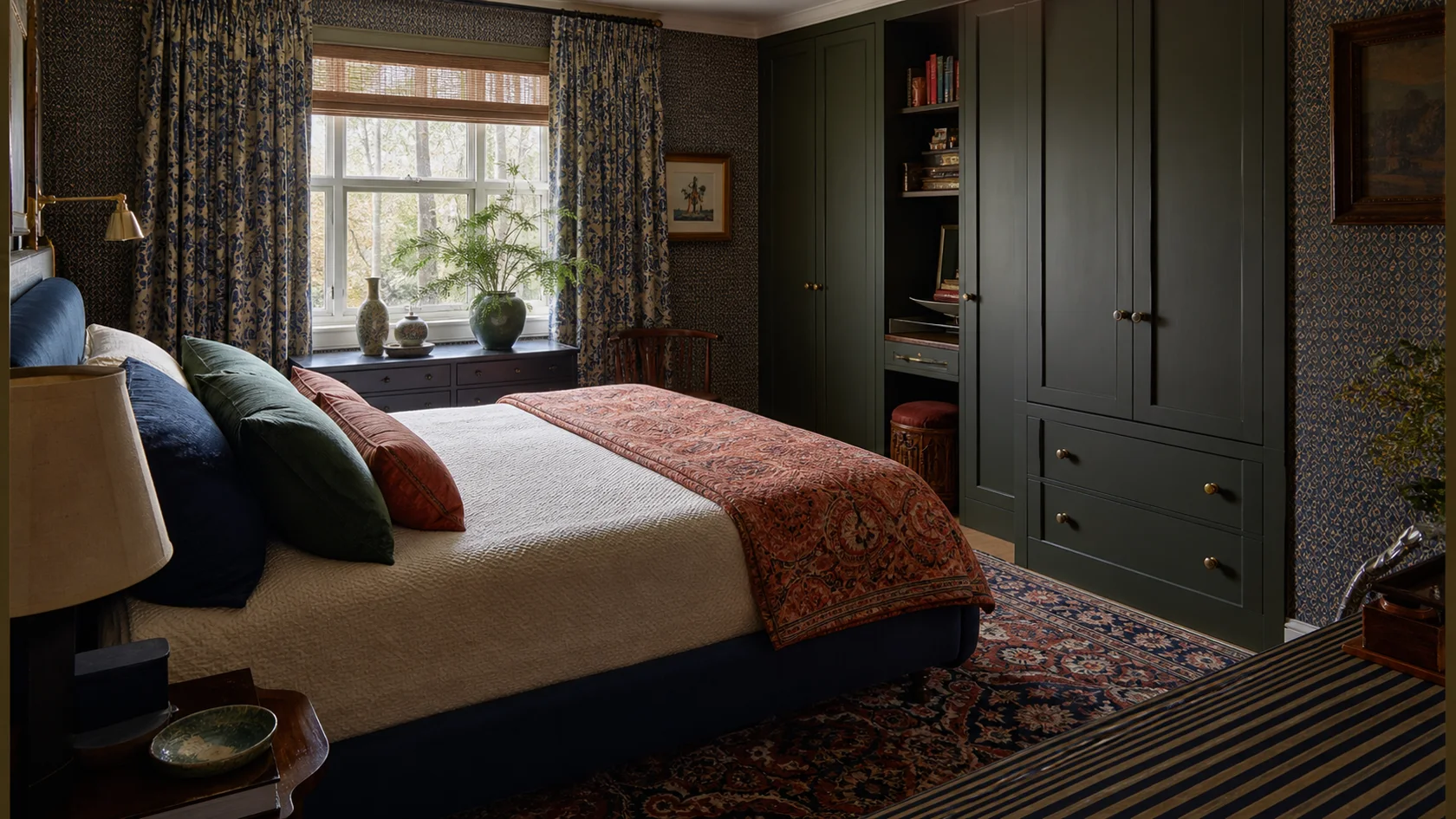 Compact Cocoon Maximalist Bedroom