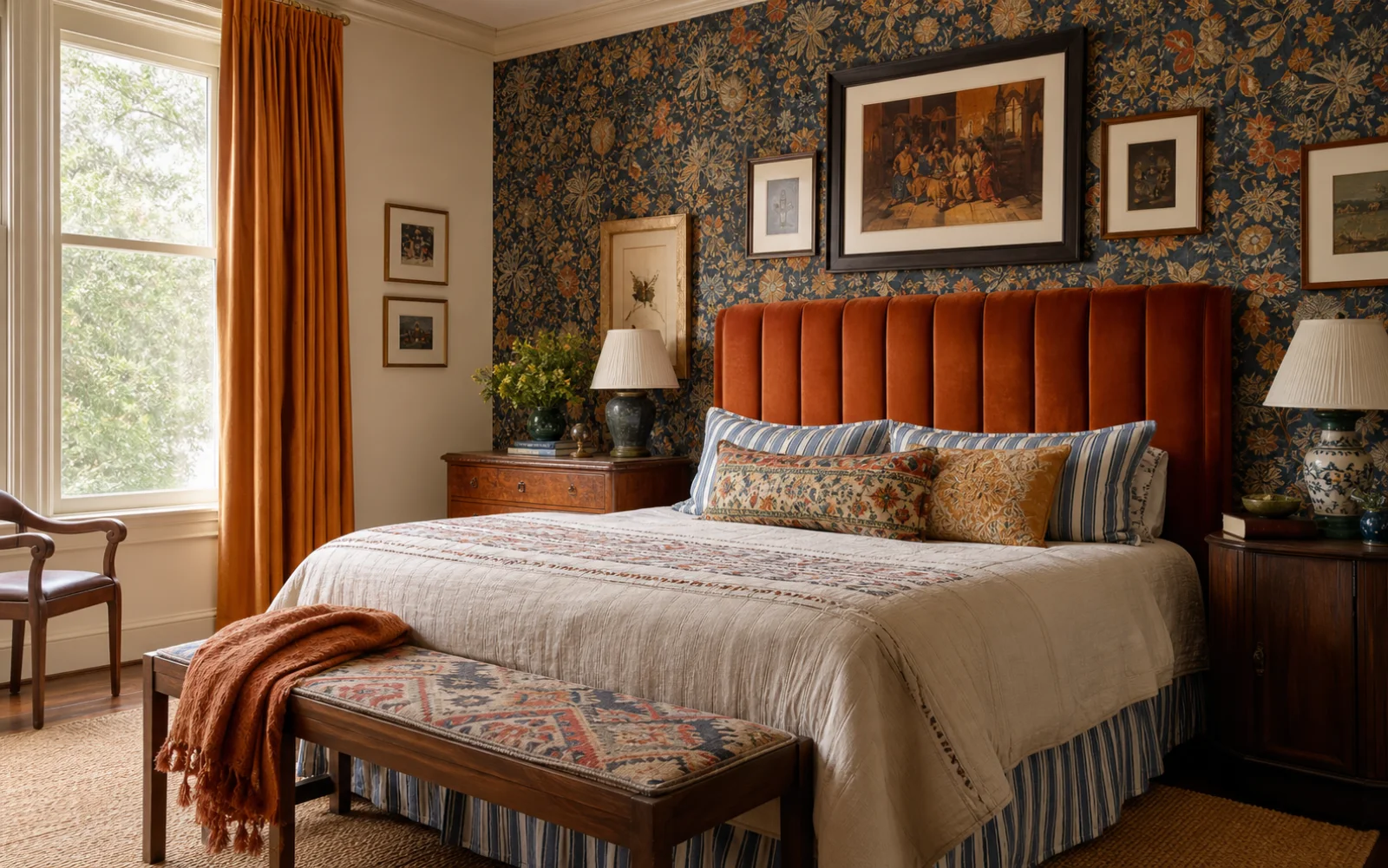 Maximalist styled corner