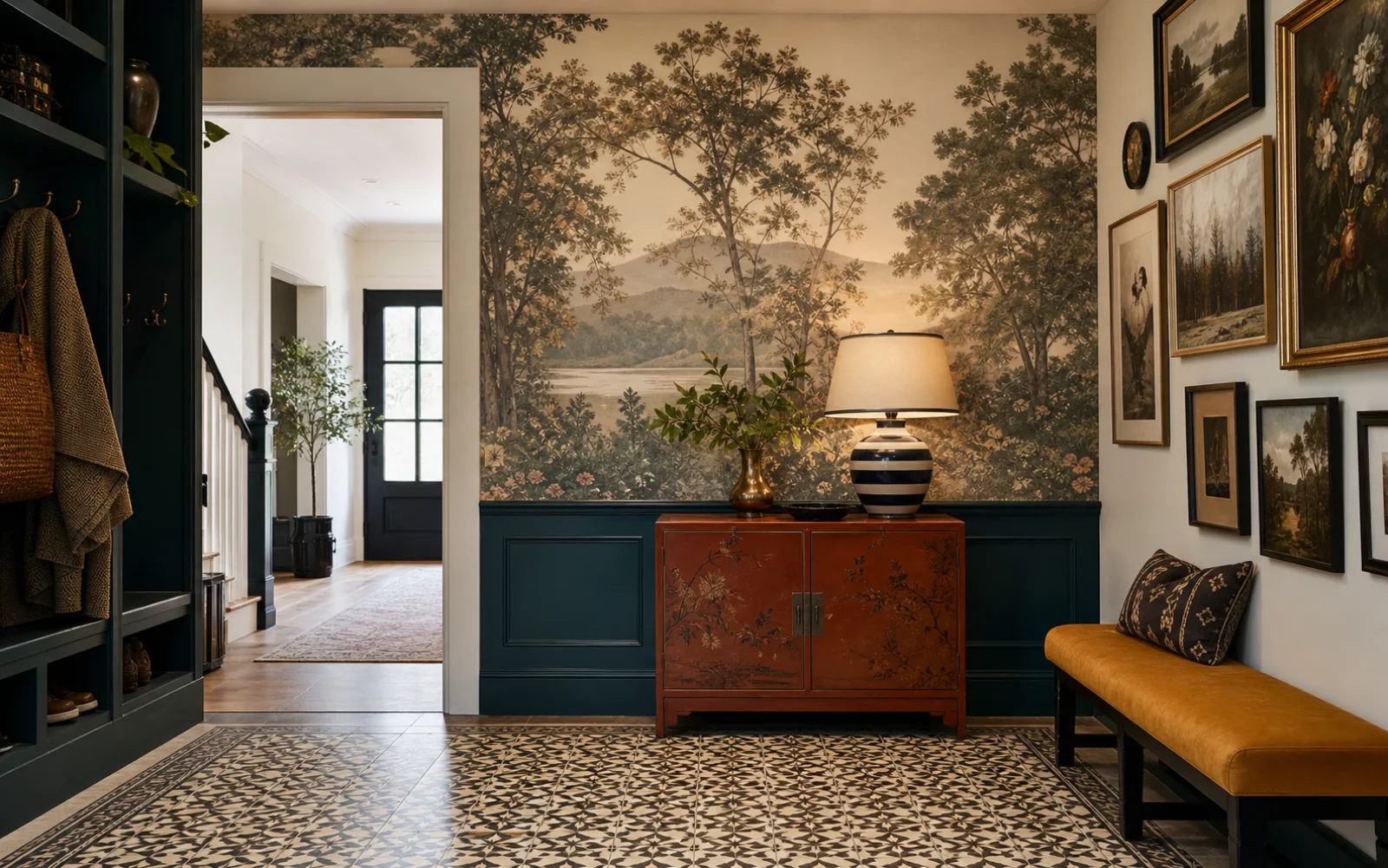 Maximalist Entryway interior