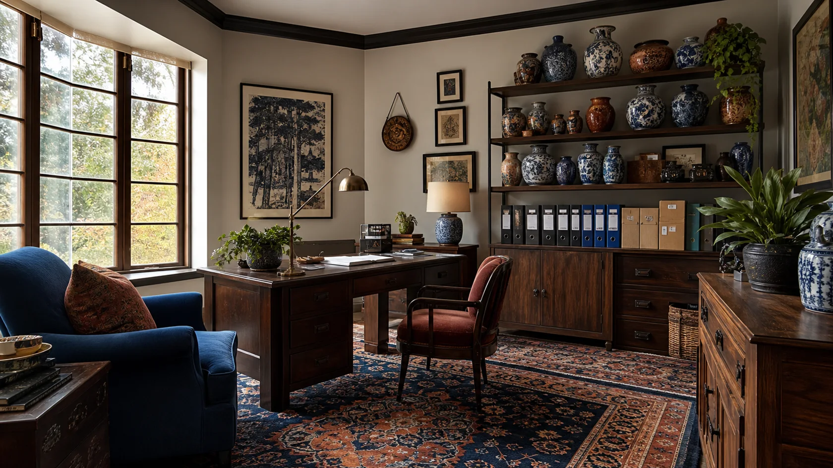 Ceramic Story Maximalist Home Office
