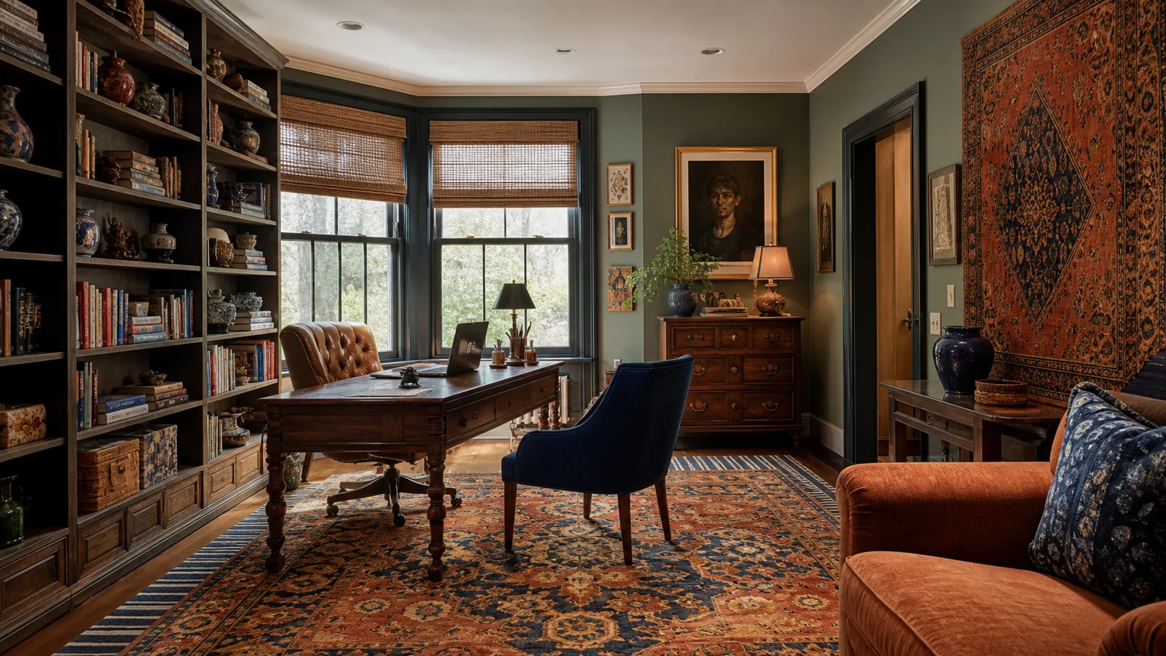 Compact Density Maximalist Home Office